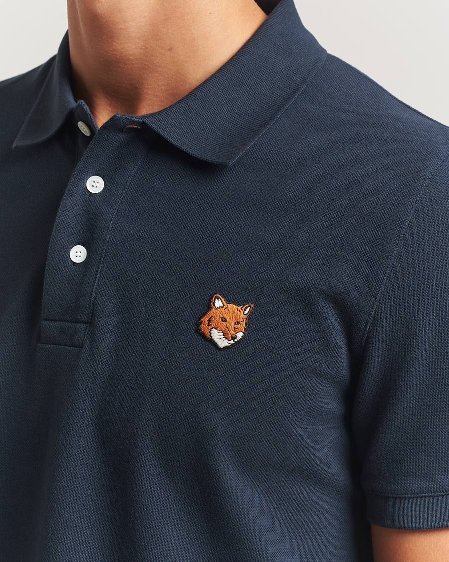 Homme | Polos | Maison Kitsuné | Fox Head Polo Classic Navy