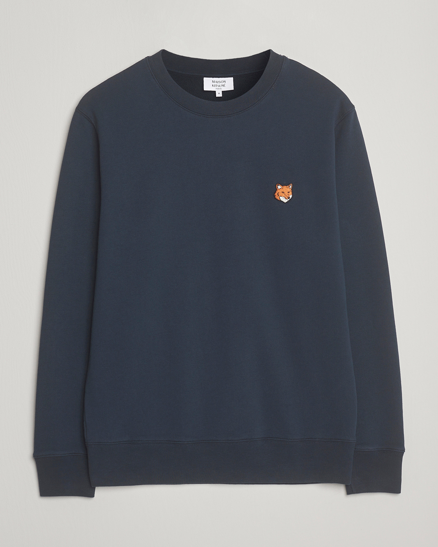 Homme | Pulls Et Tricots | Maison Kitsuné | Fox Head Sweatshirt Classic Navy