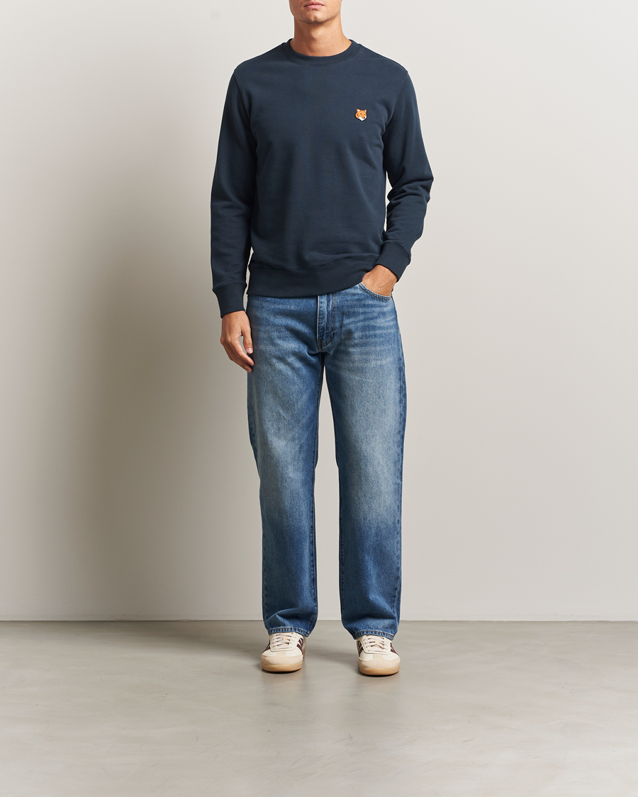 Homme | Pulls Et Tricots | Maison Kitsuné | Fox Head Sweatshirt Classic Navy