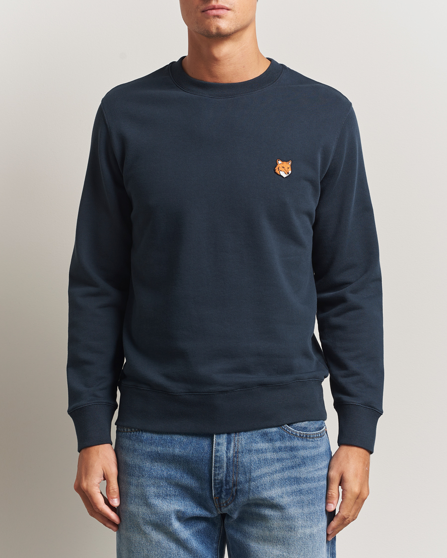 Homme | Pulls Et Tricots | Maison Kitsuné | Fox Head Sweatshirt Classic Navy