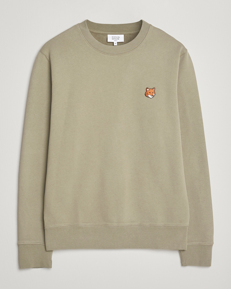 Homme | Pulls Et Tricots | Maison Kitsuné | Fox Head Sweatshirt Laurel Green