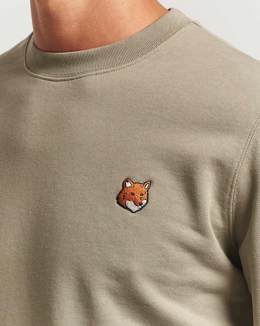 Homme | Pulls Et Tricots | Maison Kitsuné | Fox Head Sweatshirt Laurel Green