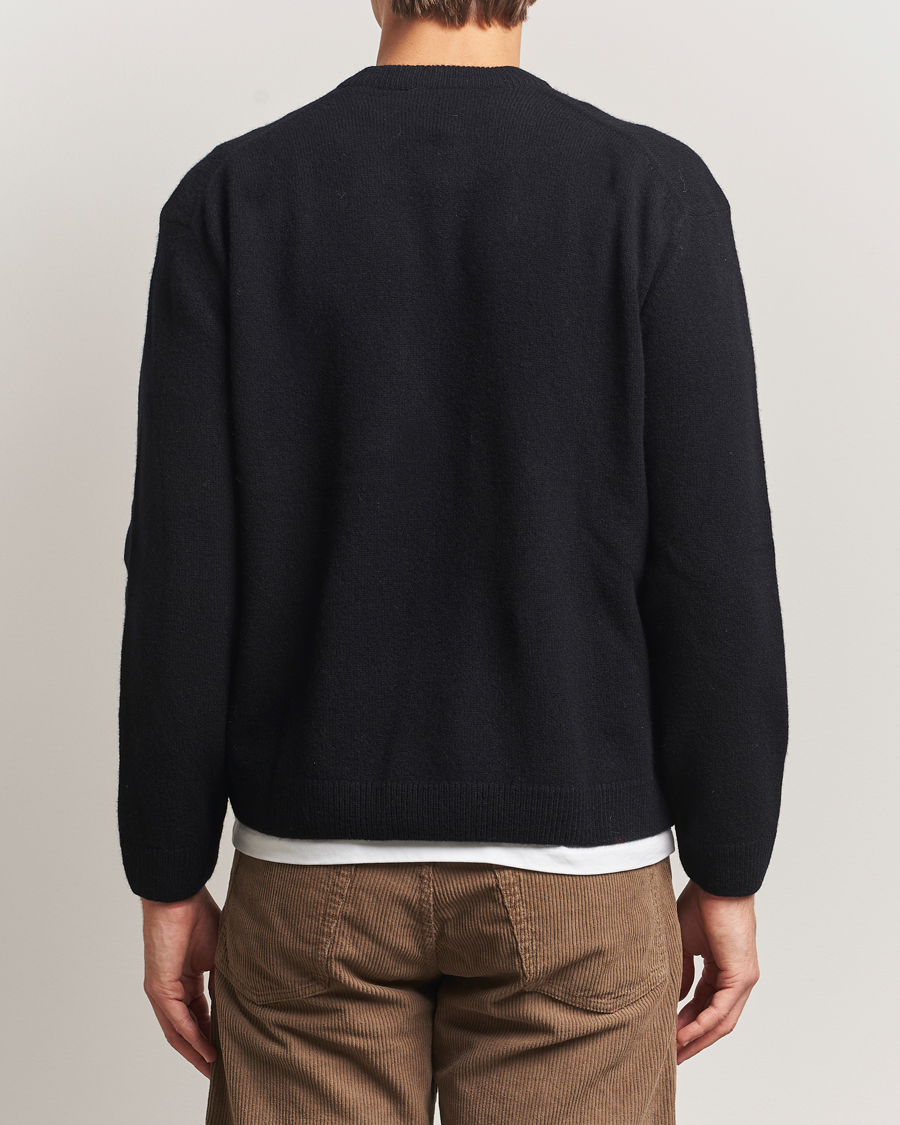 Homme | Pulls Et Tricots | Maison Kitsuné | Grey Fox Head Lambswool Sweater Black