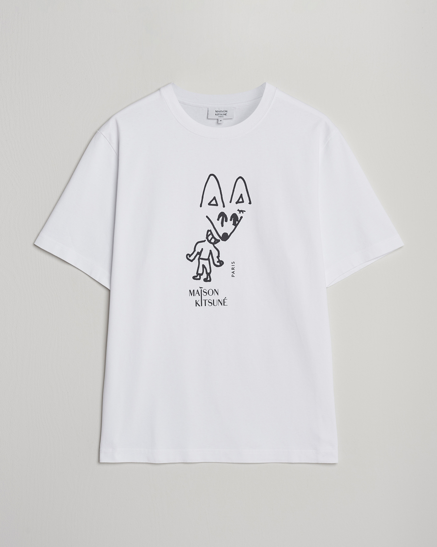 Homme | T-shirts | Maison Kitsuné | Party Fox T-Shirt White