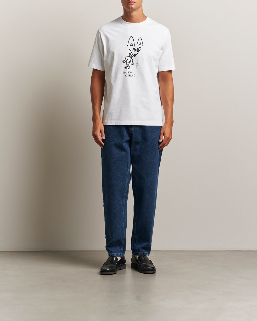 Homme | T-shirts | Maison Kitsuné | Party Fox T-Shirt White