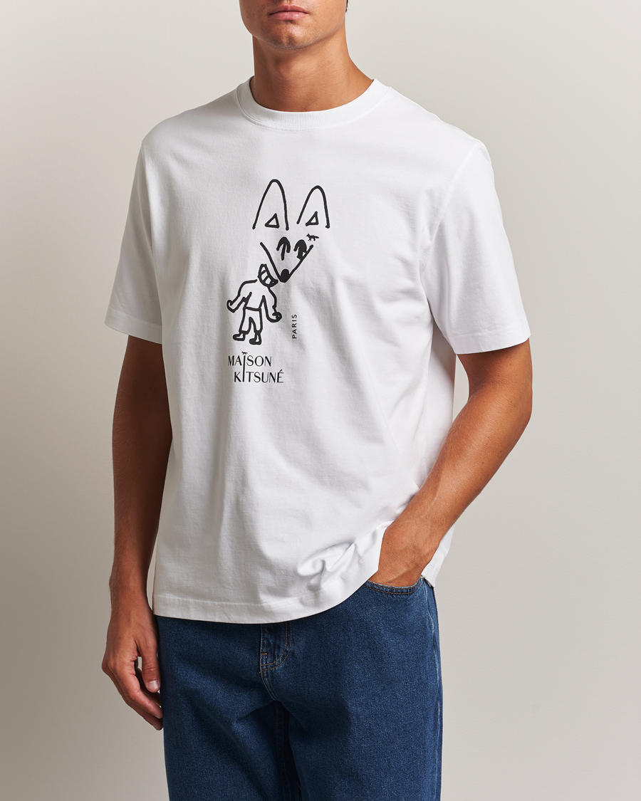 Homme | T-shirts | Maison Kitsuné | Party Fox T-Shirt White