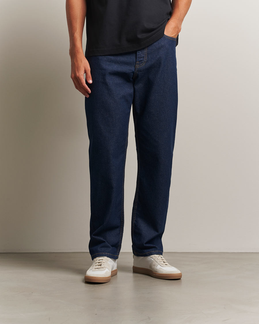 Homme | Jeans | Maison Kitsuné | Straight Fit Japanese Denim Jeans Indigo