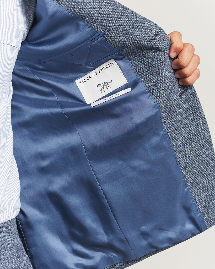 Homme | Blazers | Tiger of Sweden | Justin Brushed Wool Blazer Space View