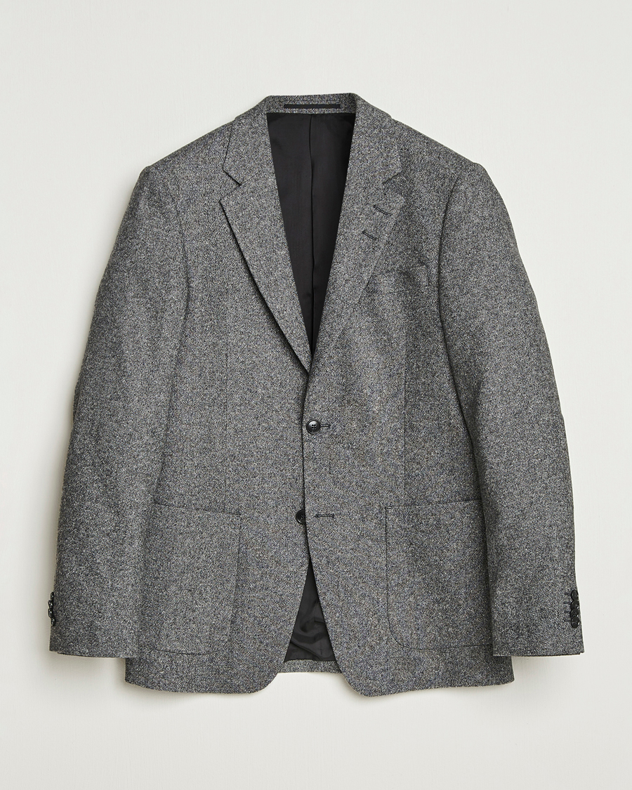 Homme | Blazers | Tiger of Sweden | Justin Brushed Wool Blazer Black