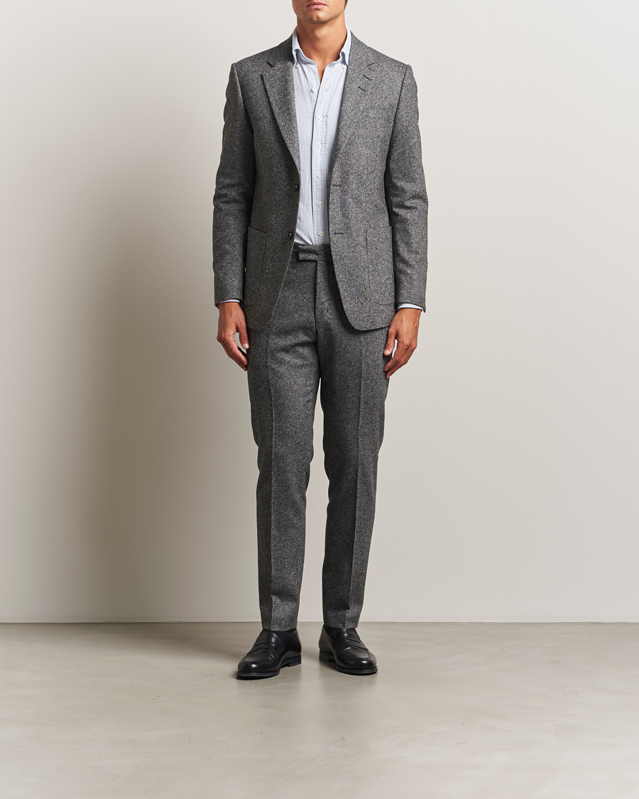 Homme | Blazers | Tiger of Sweden | Justin Brushed Wool Blazer Black