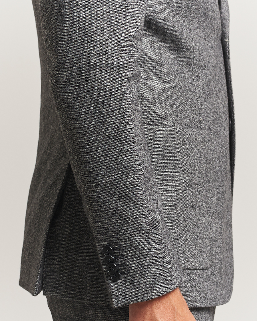 Homme | Blazers | Tiger of Sweden | Justin Brushed Wool Blazer Black