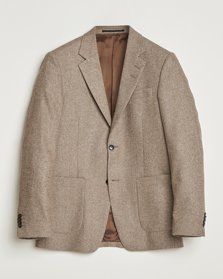 Homme | Blazers | Tiger of Sweden | Justin Brushed Wool Blazer Burlywood