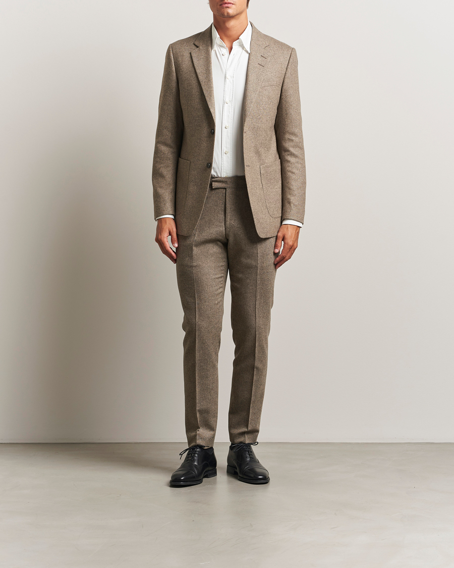 Homme | Blazers | Tiger of Sweden | Justin Brushed Wool Blazer Burlywood