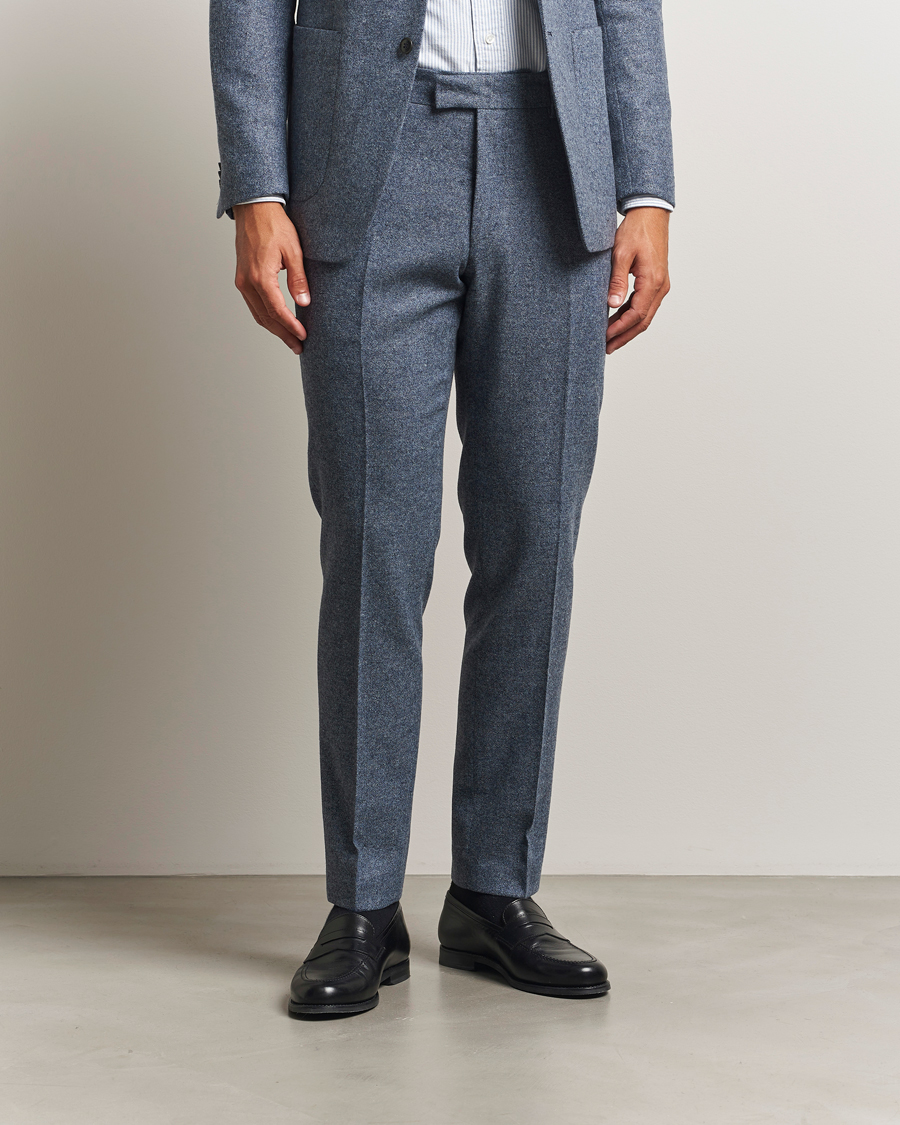 Homme | Pantalons | Tiger of Sweden | Tenuta Brushed Wool Trousers Space View