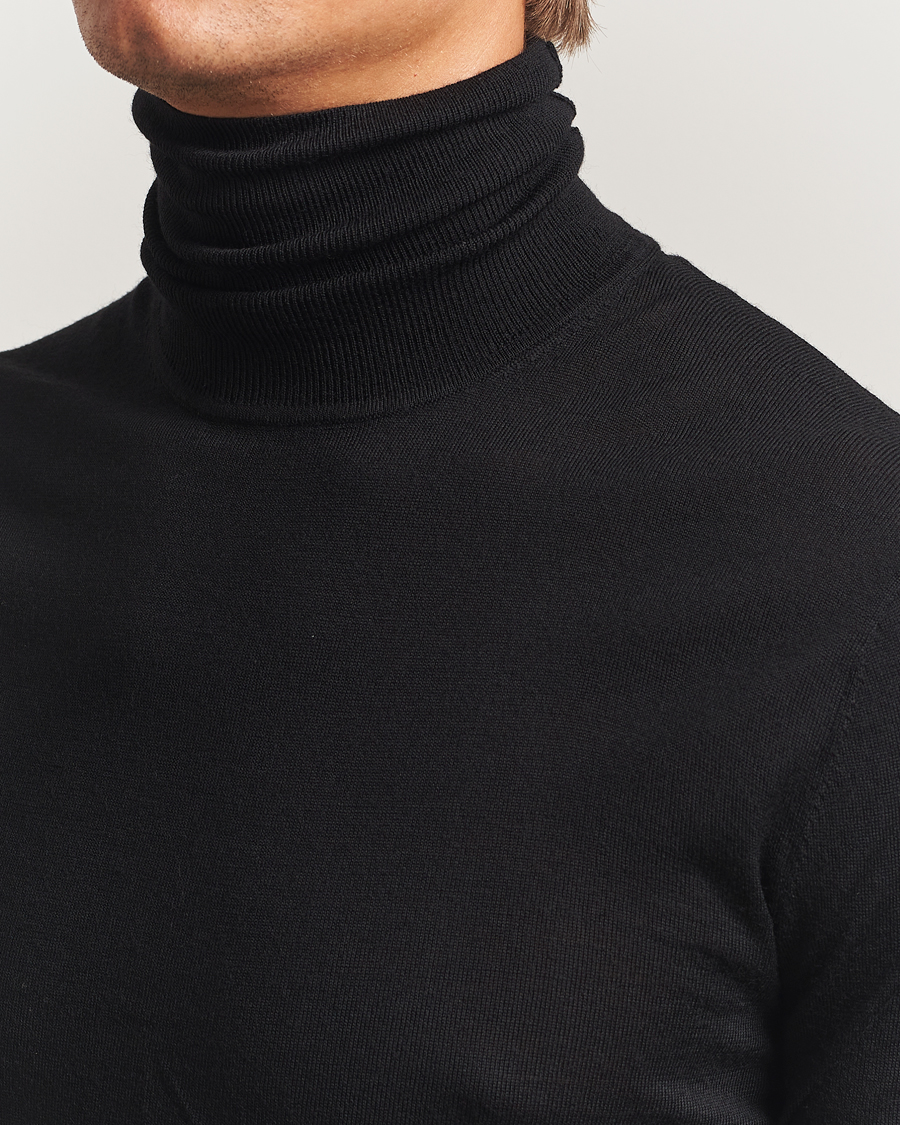 Homme | Pulls Et Tricots | Tiger of Sweden | Nevile Extra Fine Merino Polo Black