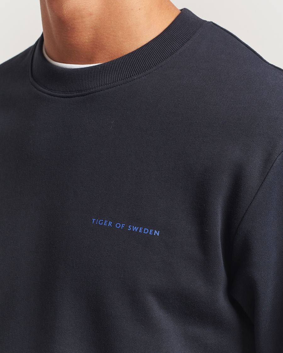 Homme | Pulls Et Tricots | Tiger of Sweden | Emerson Crew Neck Sweatshirt Light Ink