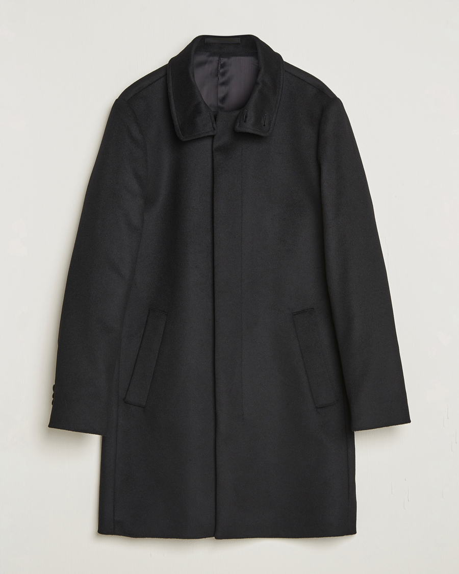 Homme | Manteaux Et Vestes | Tiger of Sweden | Aleric Wool/Cashmere Stand Up Coat Black