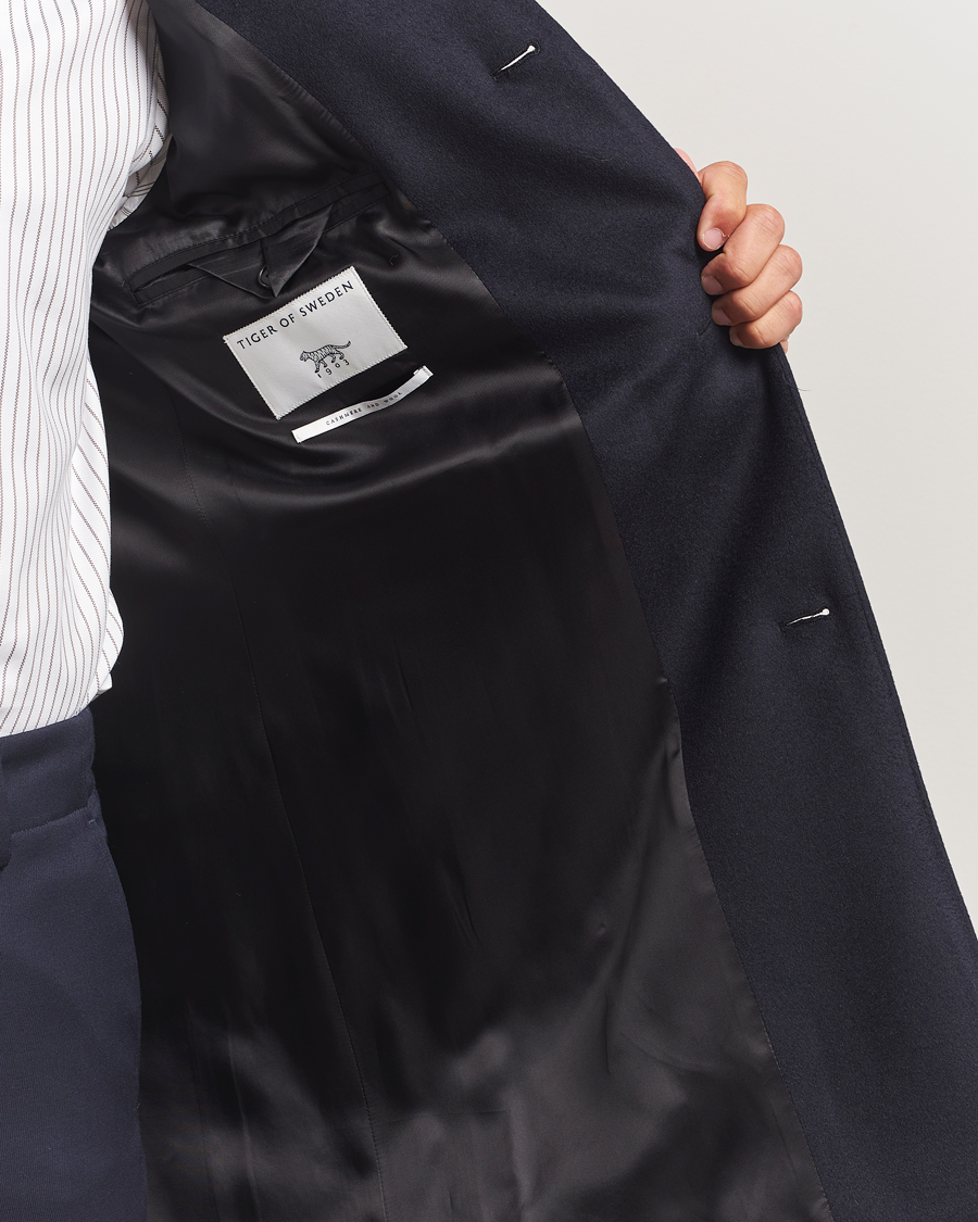 Homme | Manteaux Et Vestes | Tiger of Sweden | Finnan Wool/Cashmere Coat Light Ink