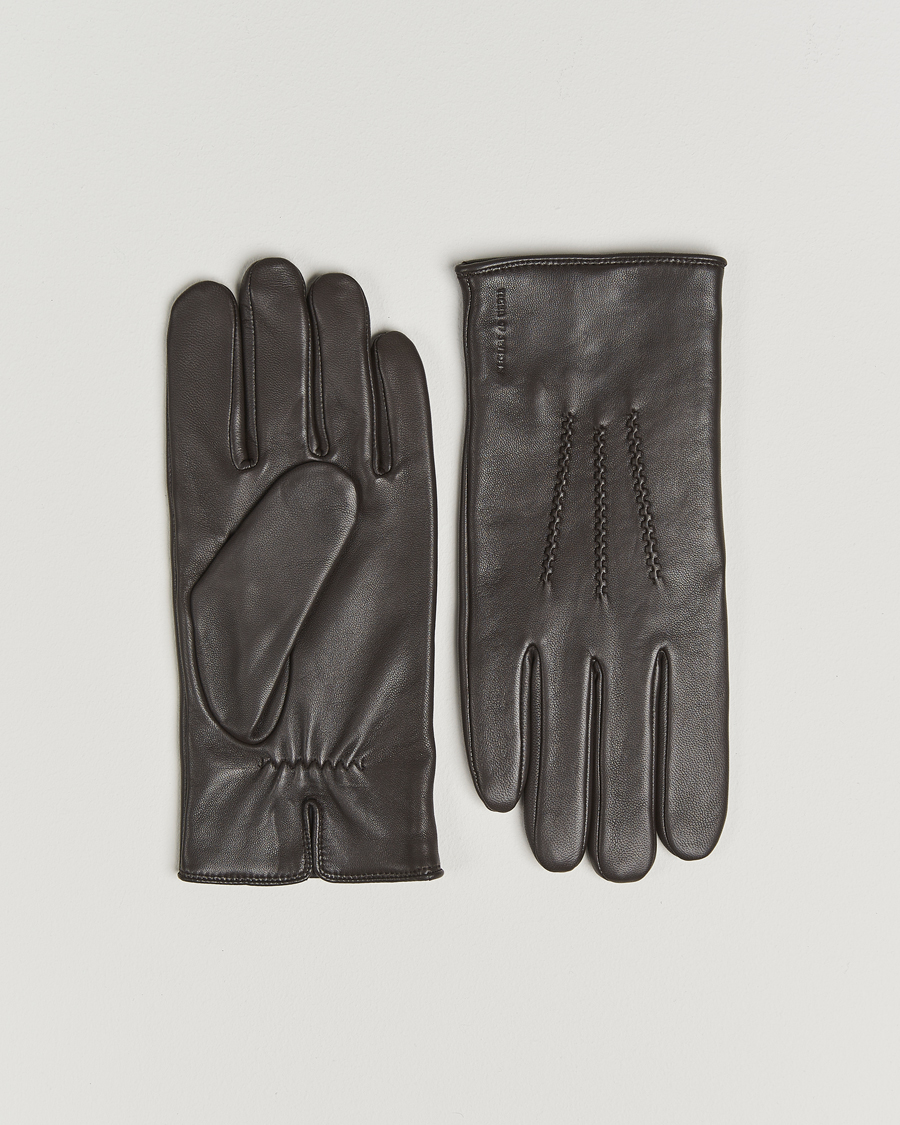 Homme | Gants | Tiger of Sweden | Garvin Leather Glove Dark Brown