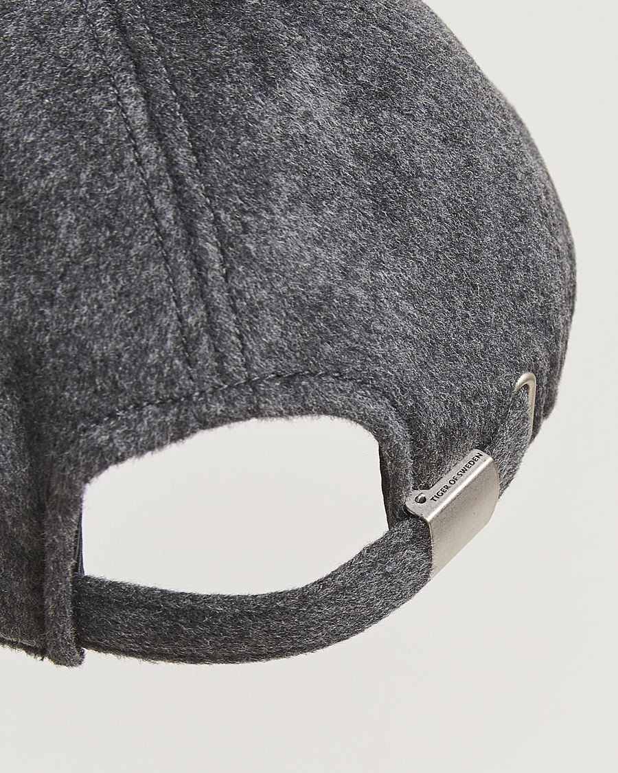 Homme | Tiger of Sweden Hent Wool/Cashmere Cap Dark Grey Melange | Tiger of Sweden | Hent Wool/Cashmere Cap Dark Grey Melange
