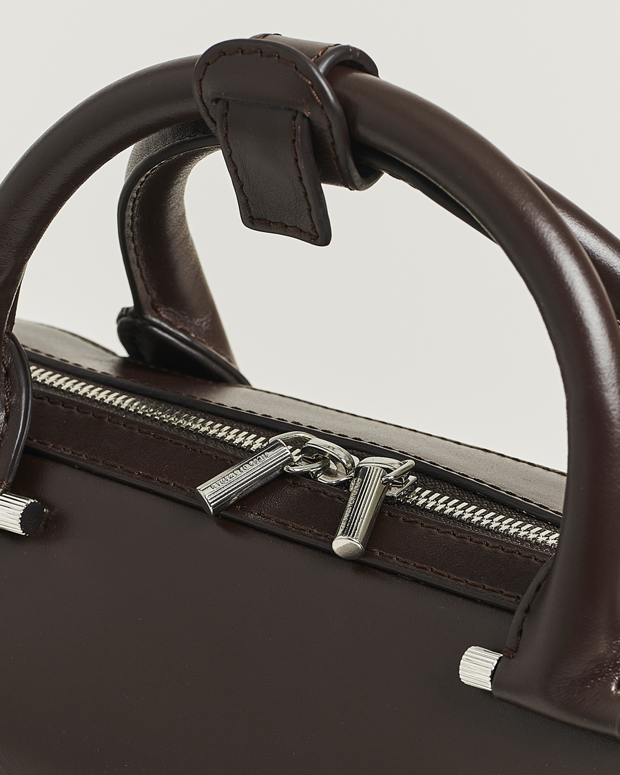 Homme | Sacs | Tiger of Sweden | Valise Smooth Leather Briefcase Dark Brown