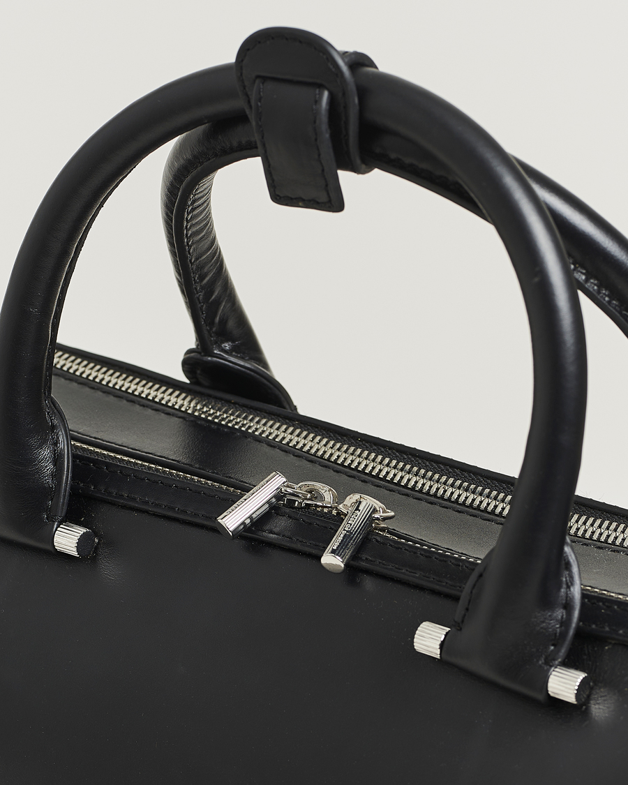 Homme | Sacs | Tiger of Sweden | Valise Smooth Leather Double Zip Briefcase Black