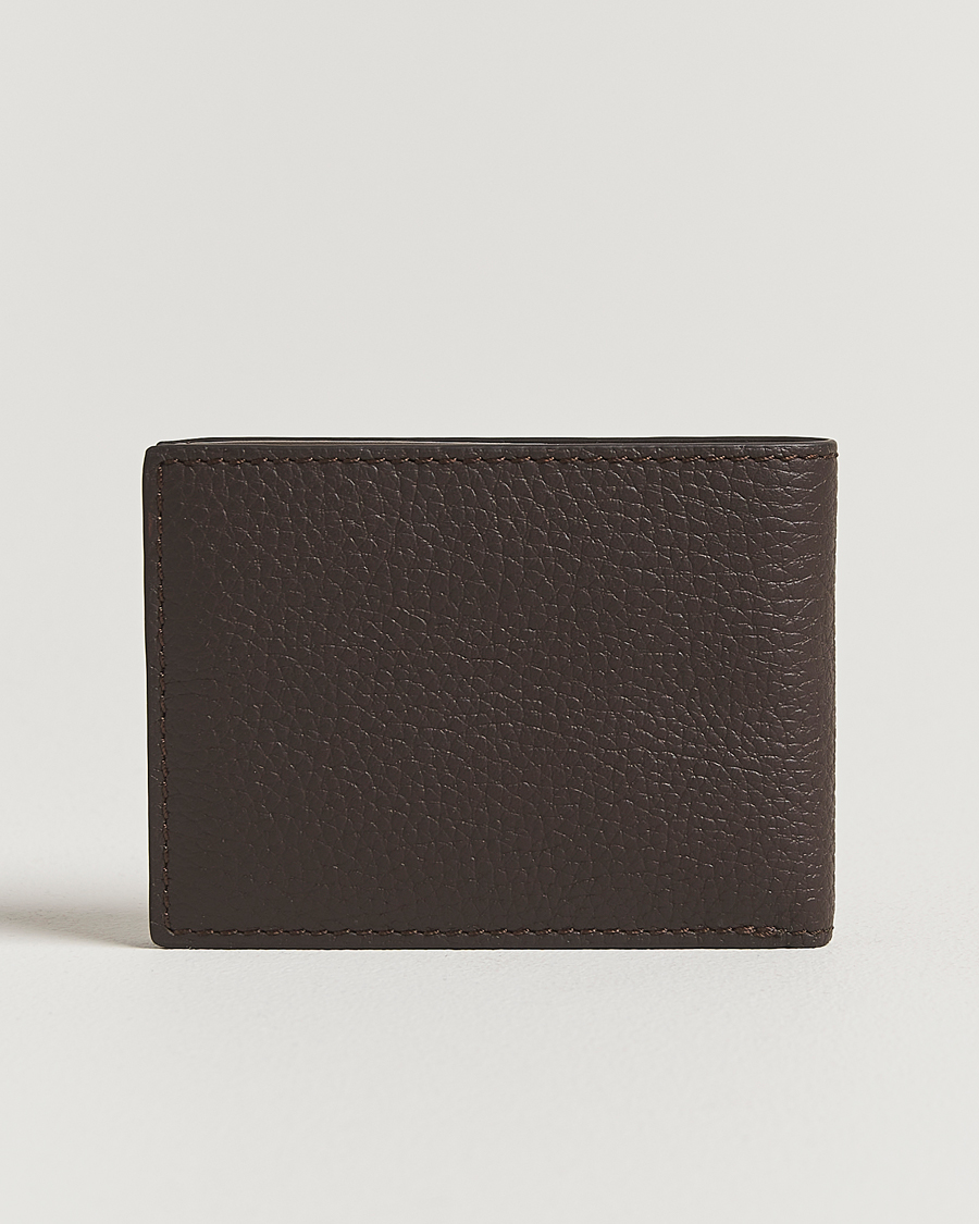 Homme | Portefeuilles | Tiger of Sweden | Wald Grainer Leather Wallet Dark Brown