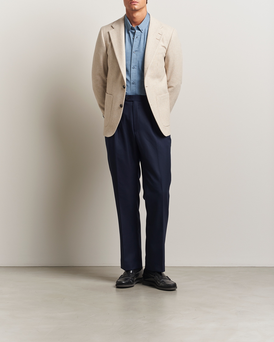 Homme | Blazers | Tiger of Sweden | Easer Wool Pepita Blazer Stone