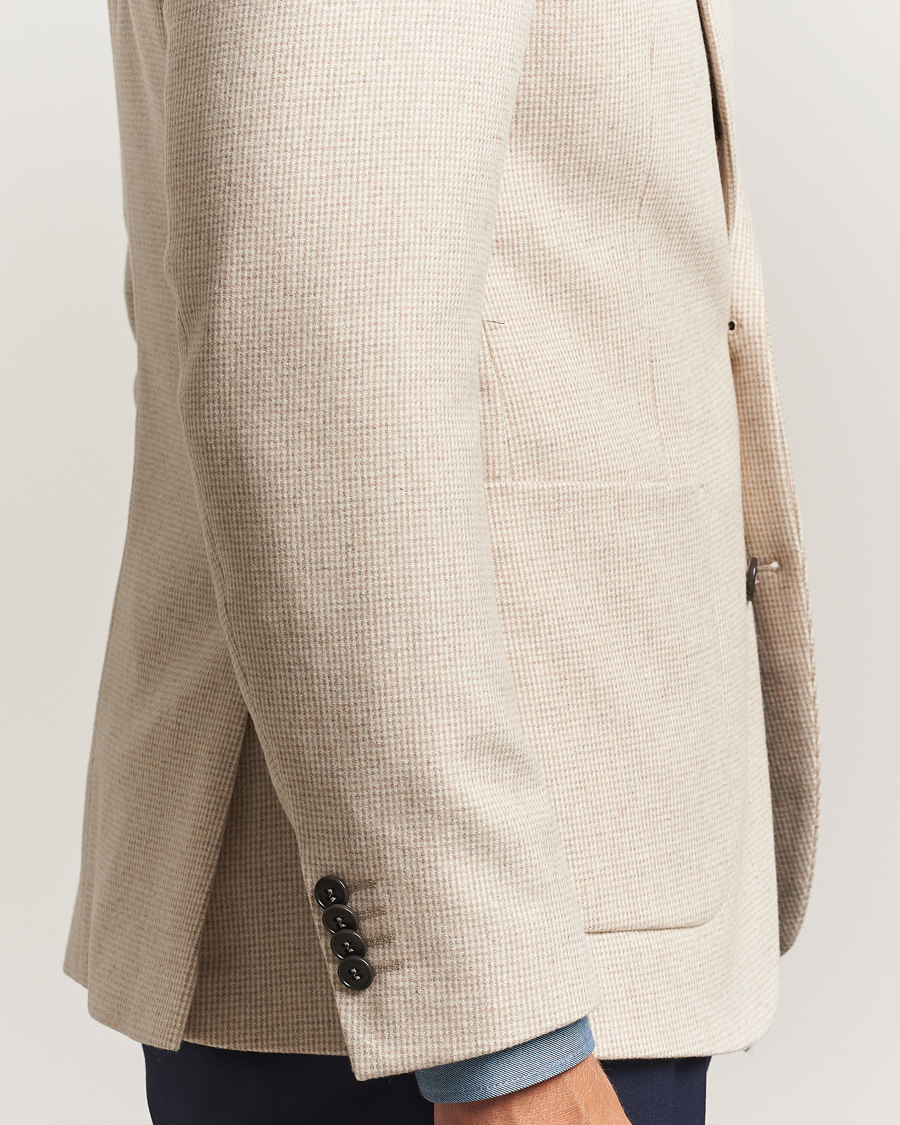 Homme | Blazers | Tiger of Sweden | Easer Wool Pepita Blazer Stone