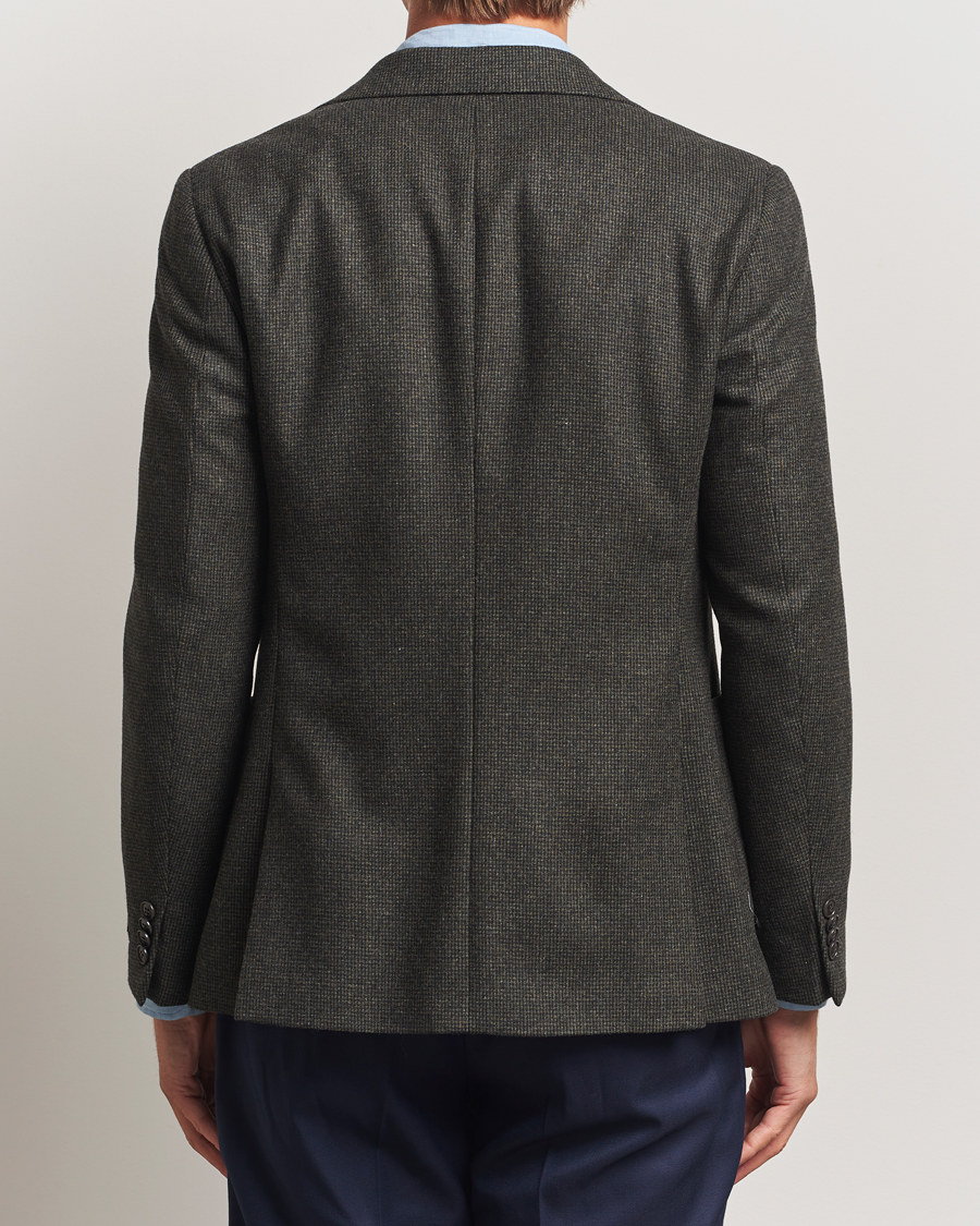 Homme | Blazers | Tiger of Sweden | Easer Wool Pepita Blazer Midnight Green