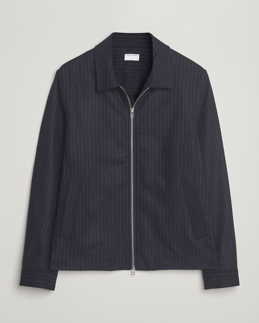 Homme | Manteaux Et Vestes | Tiger of Sweden | Barnaby Wool Pinstriped Jacket Blue Function