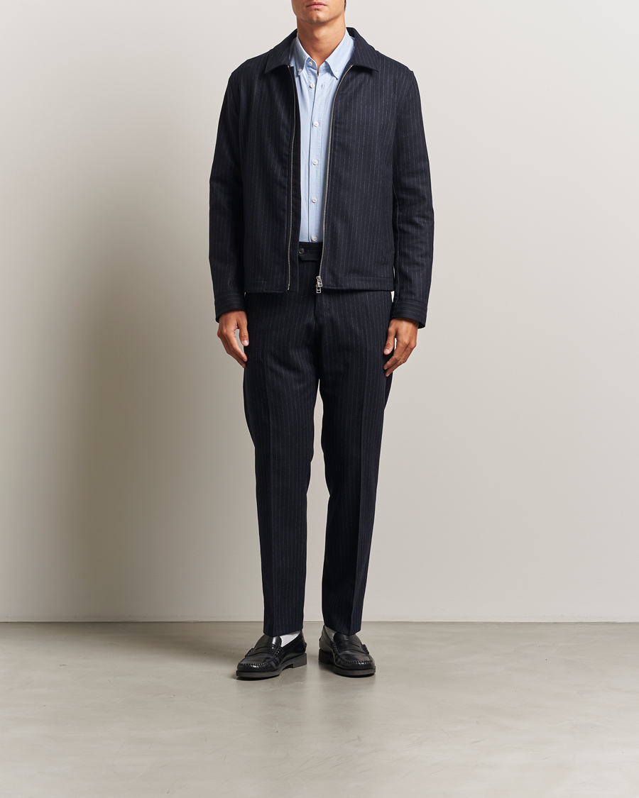 Homme | Manteaux Et Vestes | Tiger of Sweden | Barnaby Wool Pinstriped Jacket Blue Function