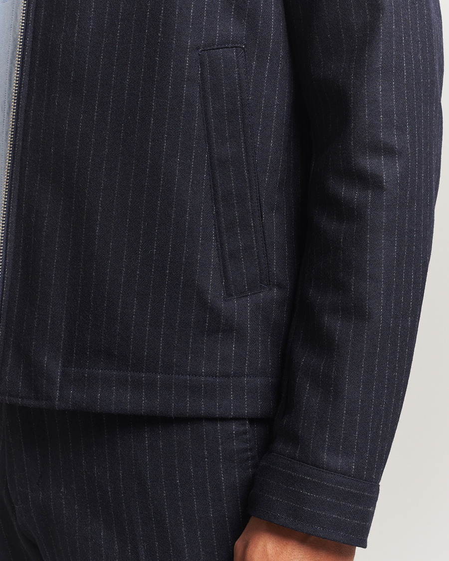 Homme | Manteaux Et Vestes | Tiger of Sweden | Barnaby Wool Pinstriped Jacket Blue Function