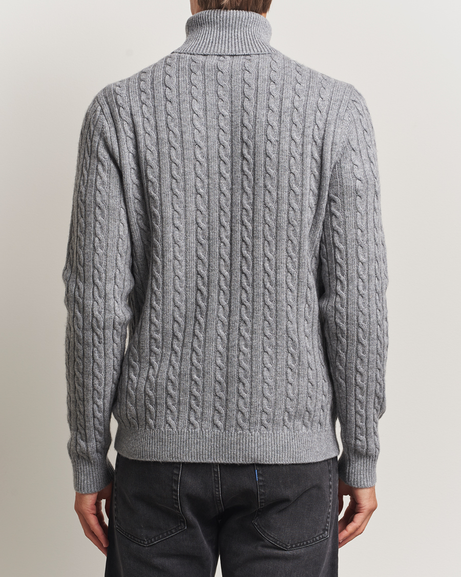 Homme | Pulls Et Tricots | Tiger of Sweden | Wilde Wool/Cashmere Knitted Sweater Light Grey Melange
