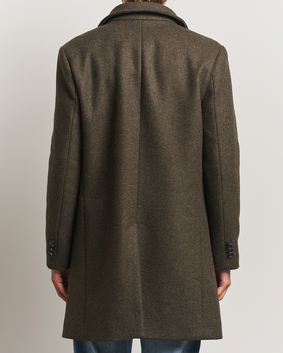 Homme | Manteaux Et Vestes | Tiger of Sweden | Aleric Wool Stand Up Coat Olive Extreme