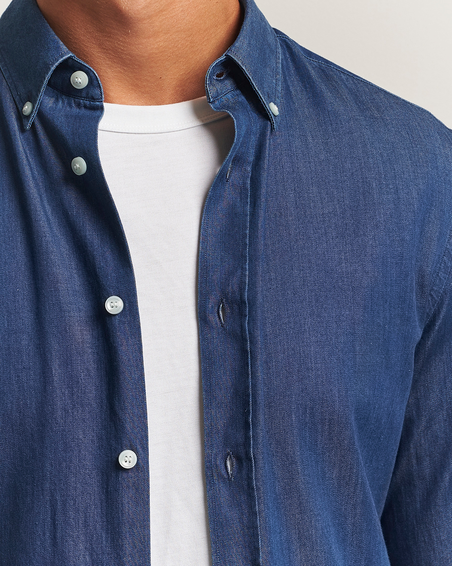 Homme | Chemises | Tiger of Sweden | Adley Slim Fit Denim Shirt Medium Blue