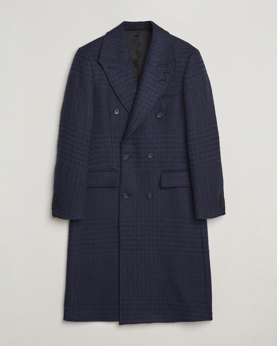 Homme | Manteaux Et Vestes | Tiger of Sweden | Hennri Swedish Wool Double Breasted Coat Light Ink