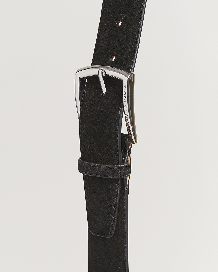 Homme | Tiger of Sweden Bergstroms Suede Belt Black | Tiger of Sweden | Bergstroms Suede Belt Black