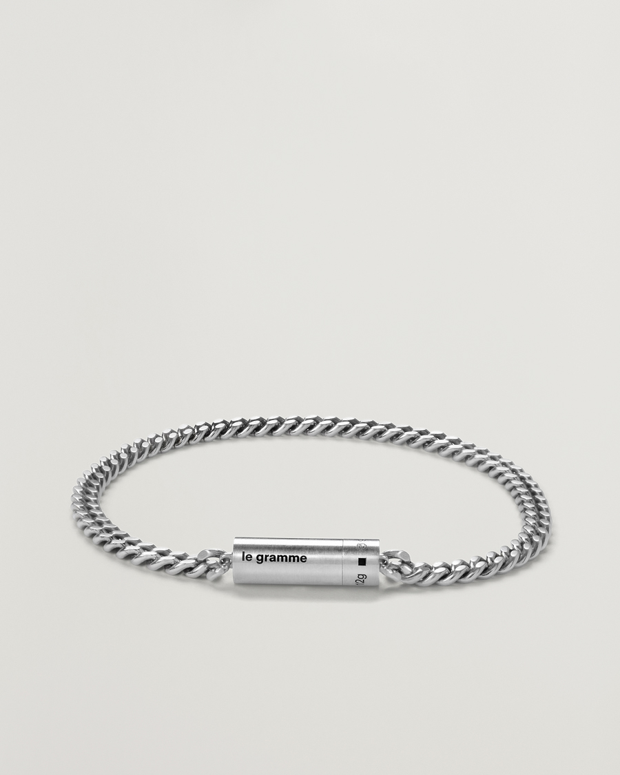 Homme | Bijoux | LE GRAMME | Curb Chain Cable Bracelet Sterling Silver 12g