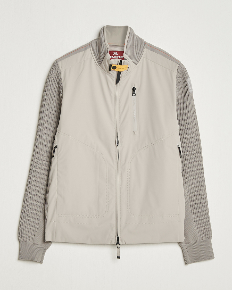 Homme | Manteaux Et Vestes | Parajumpers | Zorba Tech Knit Hybrid Jacket Chateau Grey