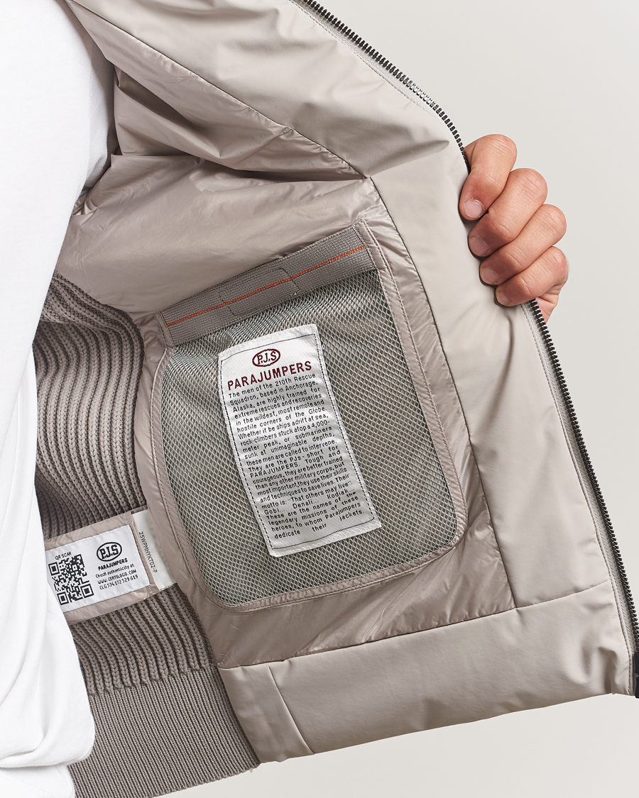 Homme | Manteaux Et Vestes | Parajumpers | Zorba Tech Knit Hybrid Jacket Chateau Grey