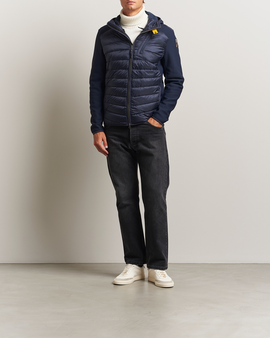 Homme | Manteaux Et Vestes | Parajumpers | Nolan Warm Up Hybrid Hooded Jacket Blue Navy