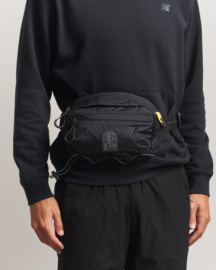 Homme | Parajumpers Edric Nylon Ripstop Waistbag Black | Parajumpers | Edric Nylon Ripstop Waistbag Black