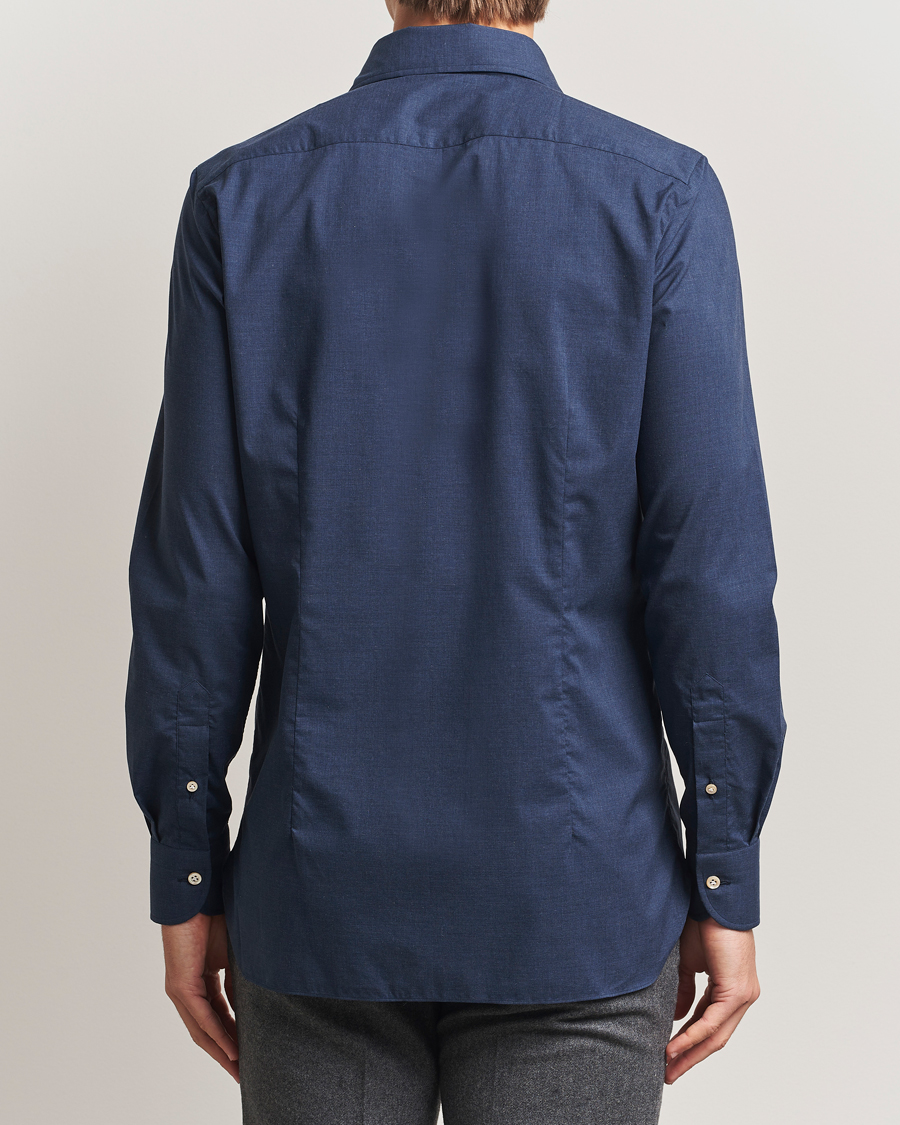 Homme | Chemises | 100Hands | Cotton Melange Cut Away Shirt Light Blue