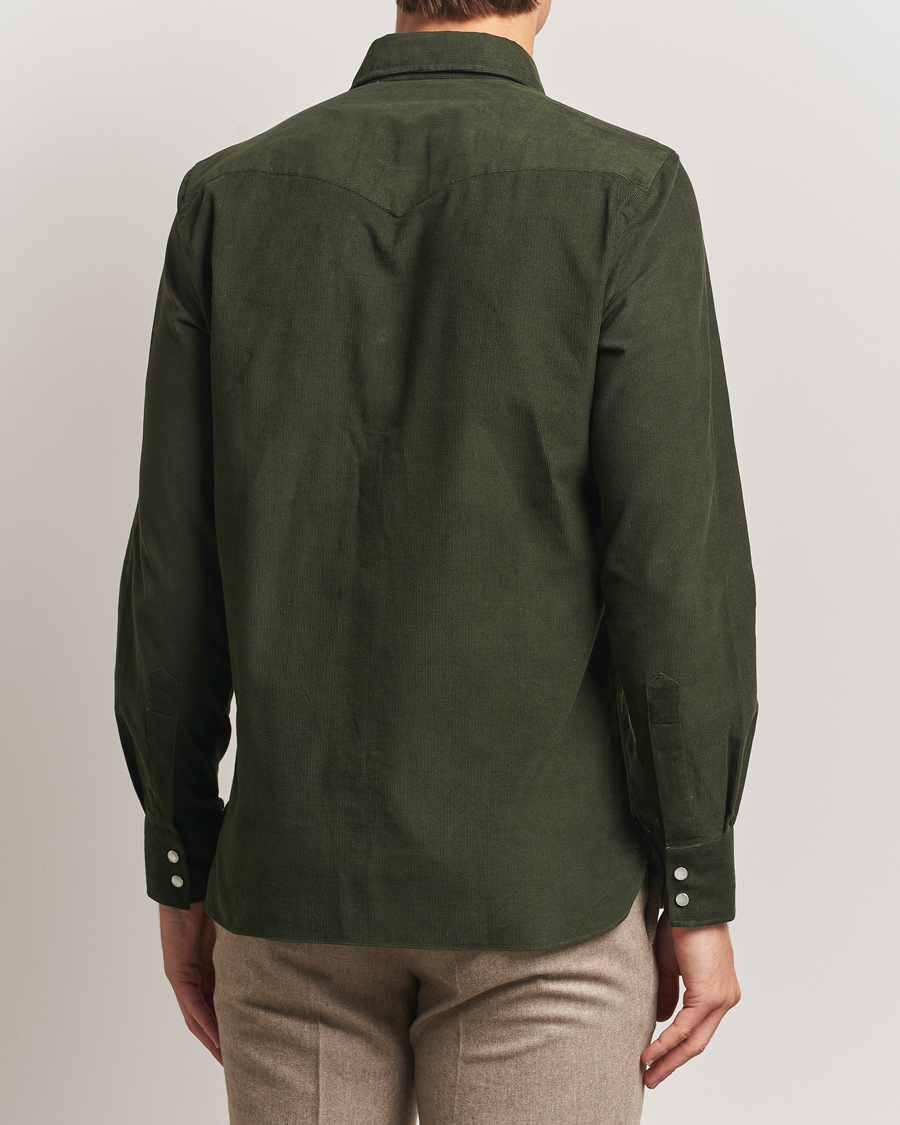 Homme | Chemises | 100Hands | Western Cord Shirt Olive