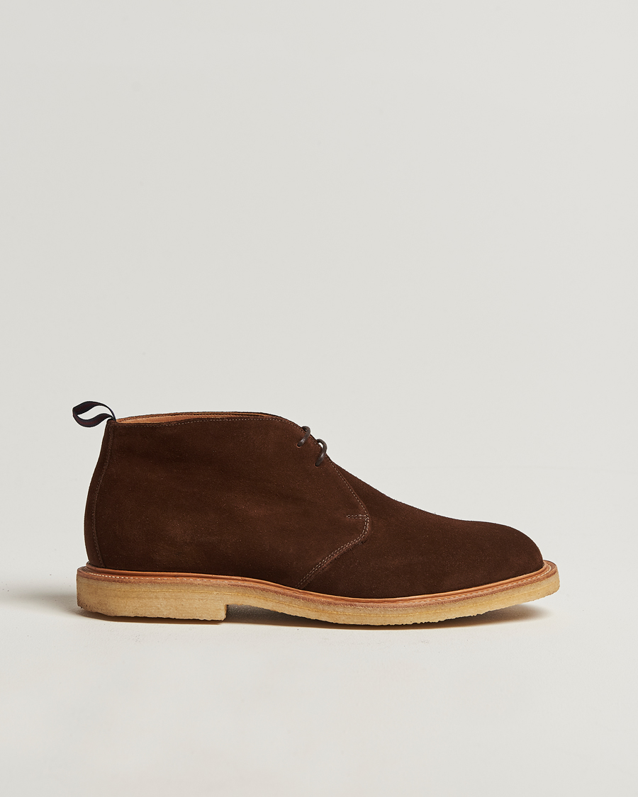 Homme | Bottes | Sanders | Bertie Crepe Sole Suede Chukka Polo Snuff