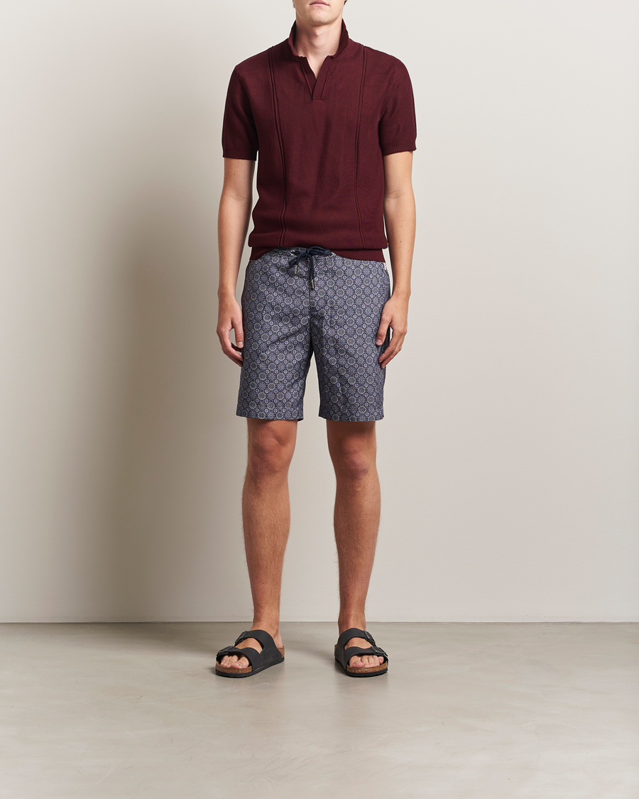 Homme | Polos | Orlebar Brown | Horton Pique Texture Polo Damson