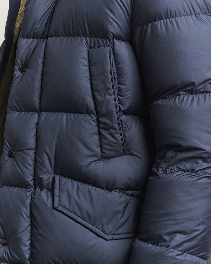 Homme | Manteaux Et Vestes | Woolrich | Cloud Davis Parka Melton Blue