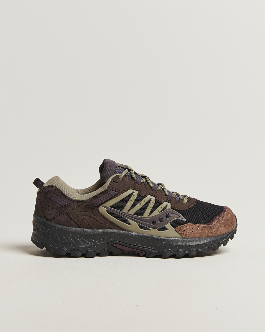 Homme | Saucony Grid Peak Trail Sneaker Black/Wine | Saucony | Grid Peak Trail Sneaker Black/Wine