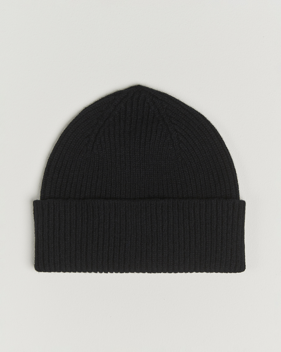 Homme | Bonnets | Robert Mackie | Clyde Lambswool Beanie Black